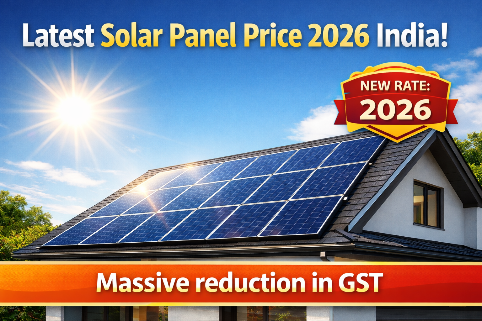 Latest Solar Panel Price 2026 India